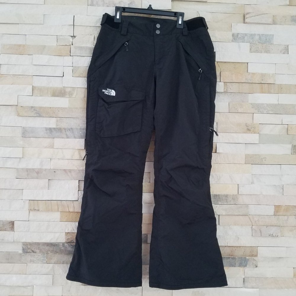 North Face Snow Pants Womens Small Black Ski Bibs Snowboard Winter Snowsuit Suit